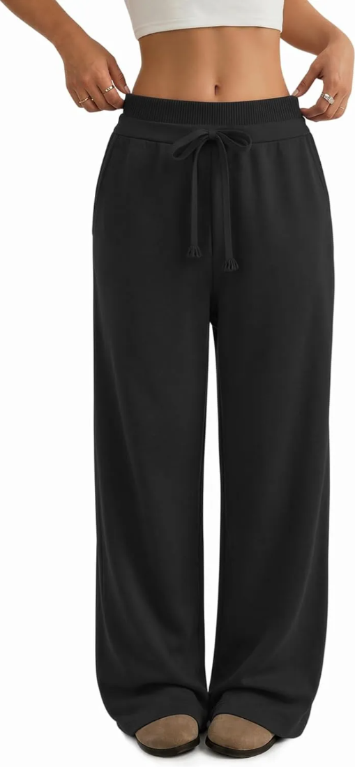 Sweatpants Women Wide Leg High Waisted Baggy Lounge Casual Cotton Pants Fashion Y2K Gym Clothes for Fall Winter