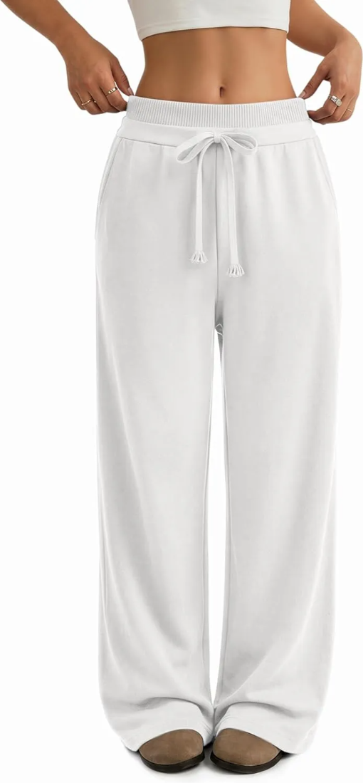 Sweatpants Women Wide Leg High Waisted Baggy Lounge Casual Cotton Pants Fashion Y2K Gym Clothes for Fall Winter
