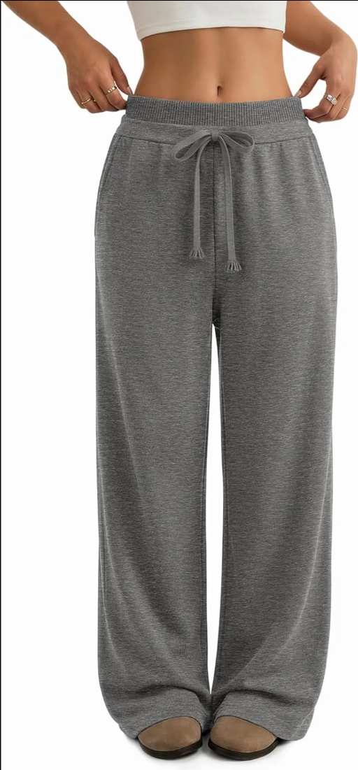 Sweatpants Women Wide Leg High Waisted Baggy Lounge Casual Cotton Pants Fashion Y2K Gym Clothes for Fall Winter